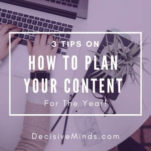 plan your content
