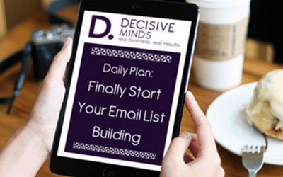 Free Blog Course: “Daily Plan to Finally Start Your Email List Building” – Part 1 of 4
